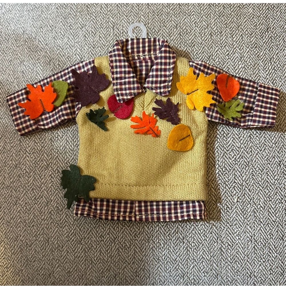 Food Network Wine Bottle Cover Tan Fall Leaves Sweater Great Unique Gift Idea